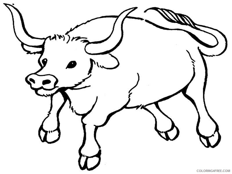 Bull Coloring Sheets Animal Coloring Pages Printable 2021 0519 Coloring4free