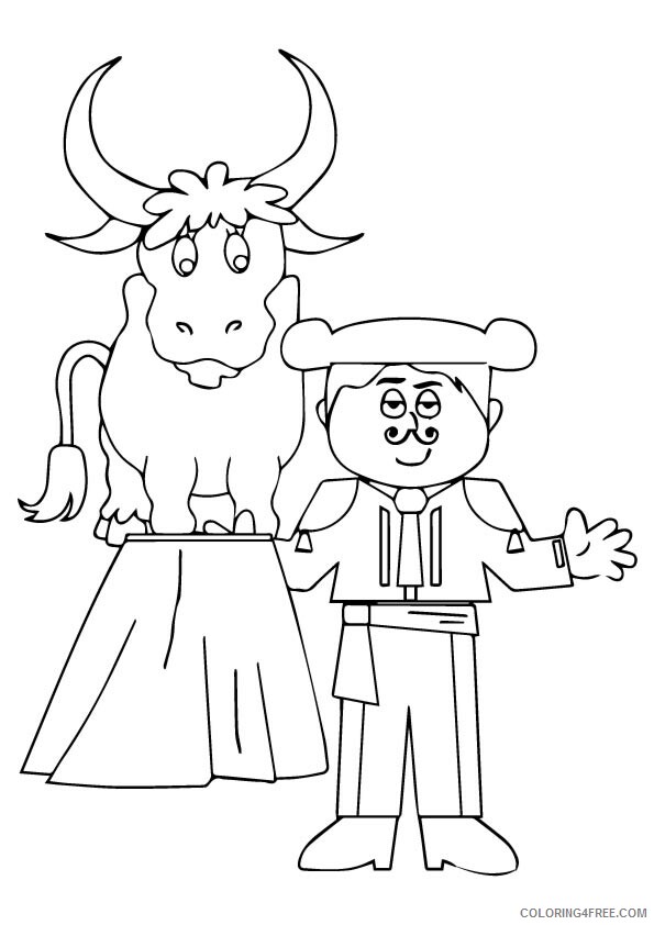 Bull Coloring Sheets Animal Coloring Pages Printable 2021 0520 Coloring4free