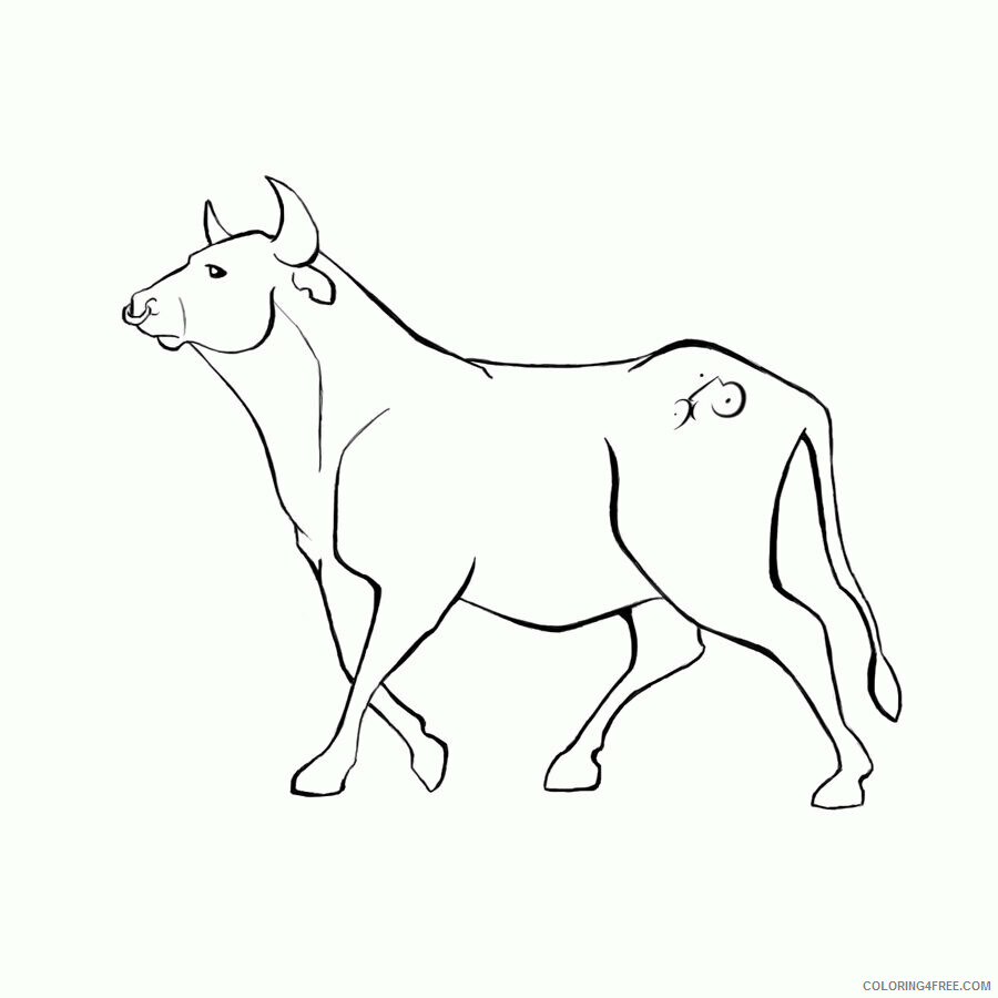 Bull Coloring Sheets Animal Coloring Pages Printable 2021 0521 Coloring4free