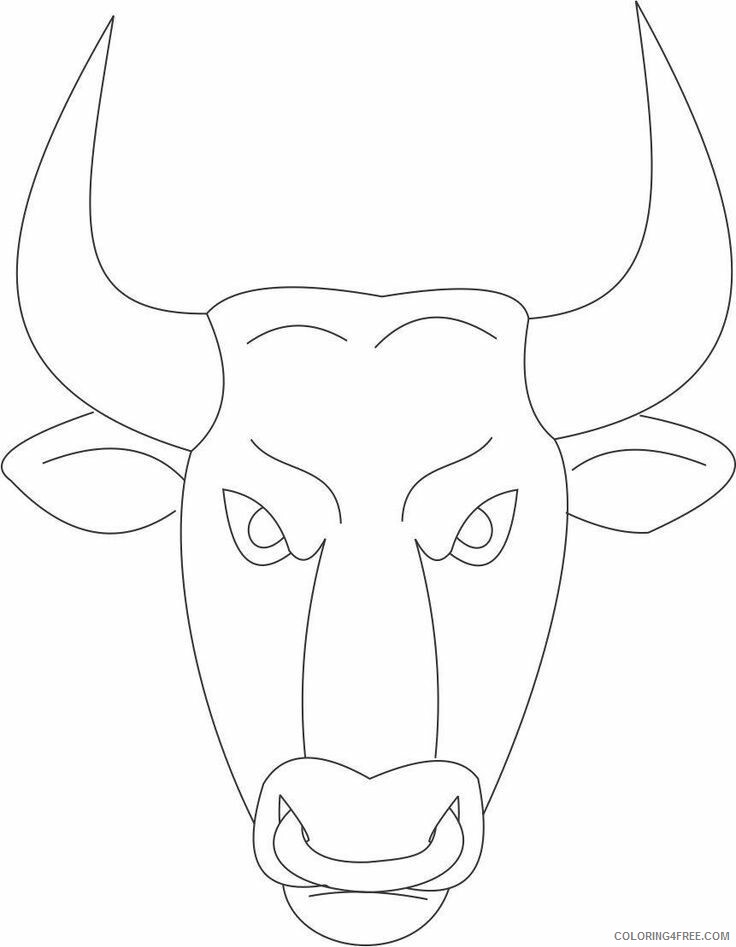 Bull Coloring Sheets Animal Coloring Pages Printable 2021 0523 Coloring4free