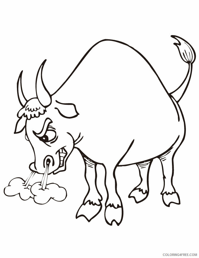 Bull Coloring Sheets Animal Coloring Pages Printable 2021 0527 Coloring4free