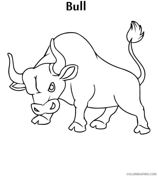 Bull Coloring Sheets Animal Coloring Pages Printable 2021 0531 Coloring4free