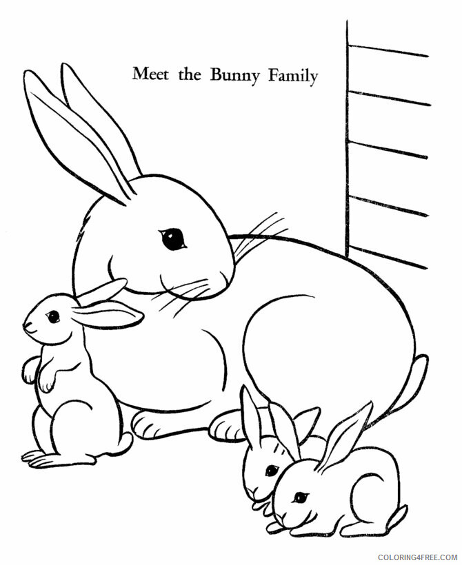 Bunny Coloring Sheets Animal Coloring Pages Printable 2021 0545 Coloring4free
