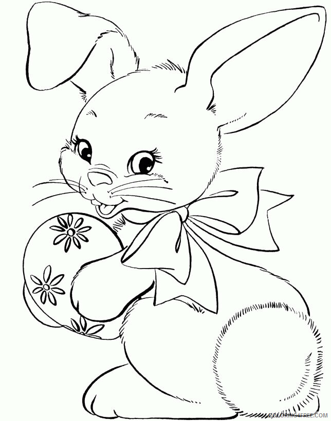 Bunny Coloring Sheets Animal Coloring Pages Printable 2021 0563 Coloring4free