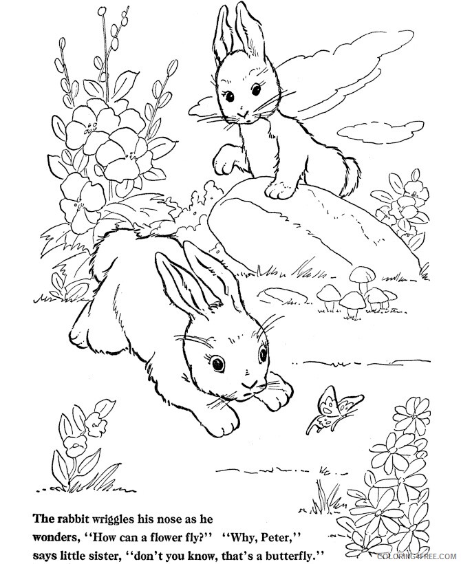 Bunny Coloring Sheets Animal Coloring Pages Printable 2021 0564 Coloring4free