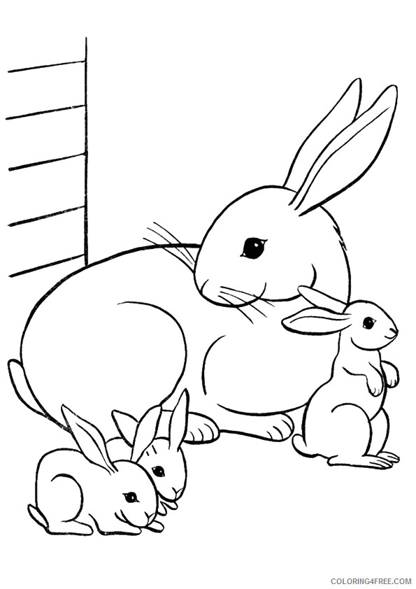 Bunny Coloring Sheets Animal Coloring Pages Printable 2021 0580 Coloring4free