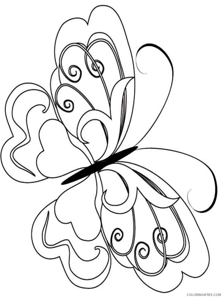 Butterfly Coloring Pages Animal Printable Sheets animals butterfly 10 2021 0692 Coloring4free