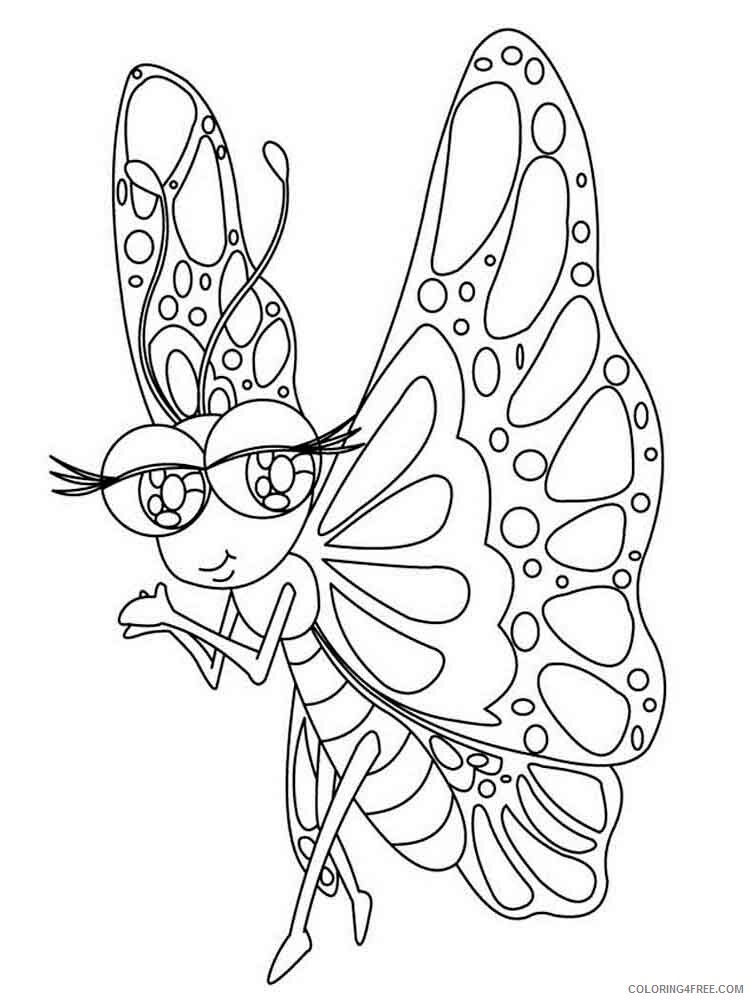 Butterfly Coloring Pages Animal Printable Sheets animals butterfly 20 2021 0695 Coloring4free