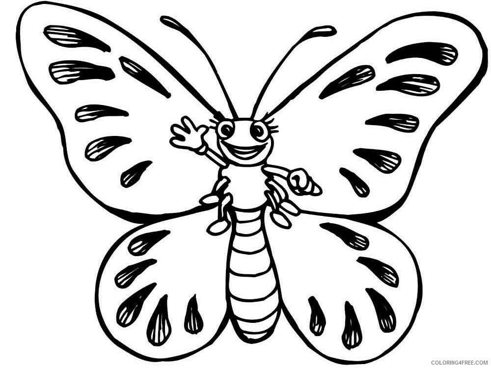 Butterfly Coloring Pages Animal Printable Sheets animals butterfly 33 2021 0696 Coloring4free