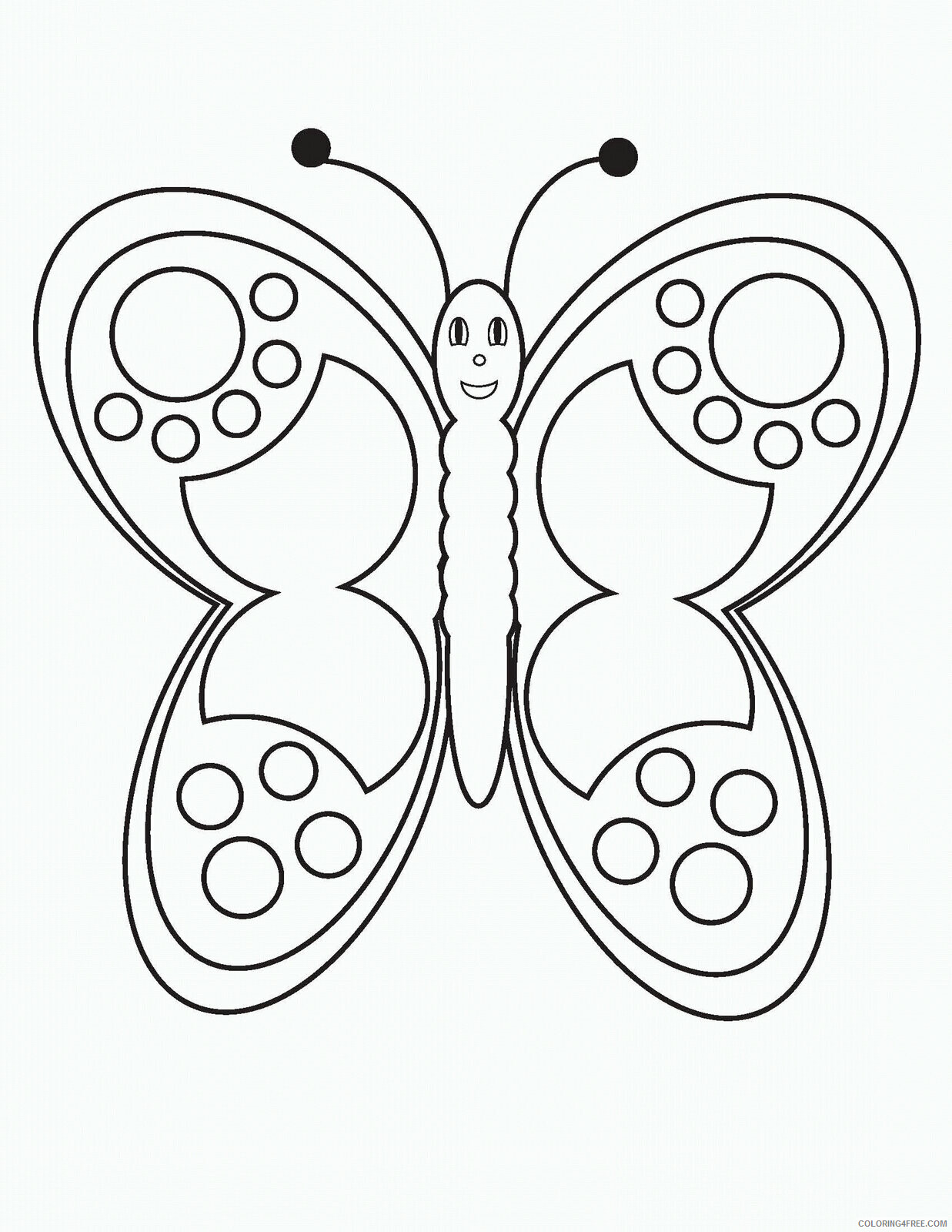 Butterfly Coloring Pages Animal Printable Sheets butterflsc7 2021 0643 Coloring4free