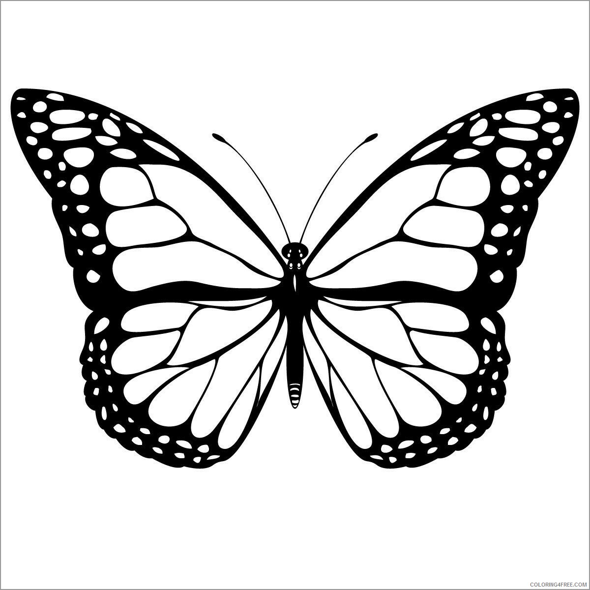 Butterfly Coloring Pages Animal Printable Sheets butterfly for kids 2021 0660 Coloring4free