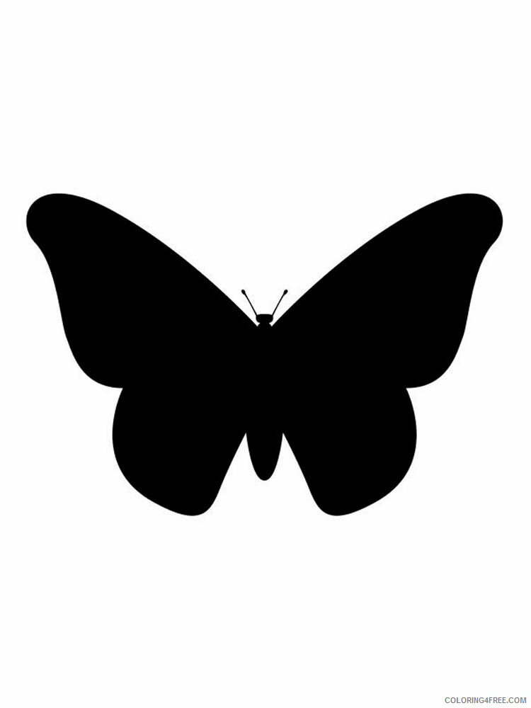 Butterfly Coloring Pages Animal Printable Sheets butterfly stencils 10 2021 0672 Coloring4free