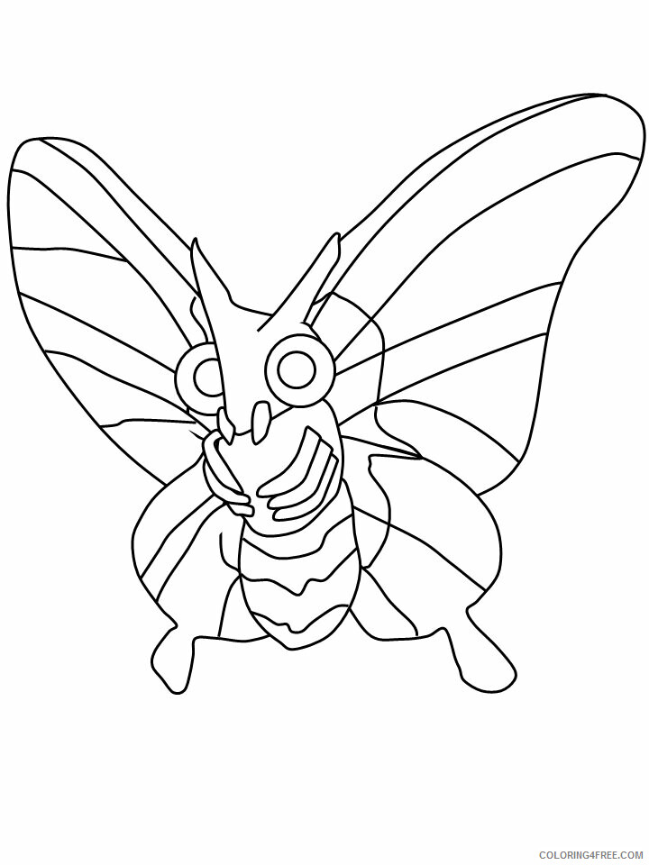 Butterfly Coloring Pages Animal Printable Sheets moth 2021 0711 Coloring4free