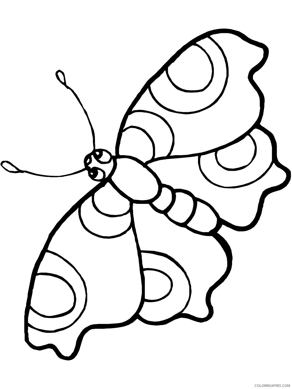 Butterfly Coloring Pages Animal Printable Sheets of a Butterfly 2021 0691 Coloring4free
