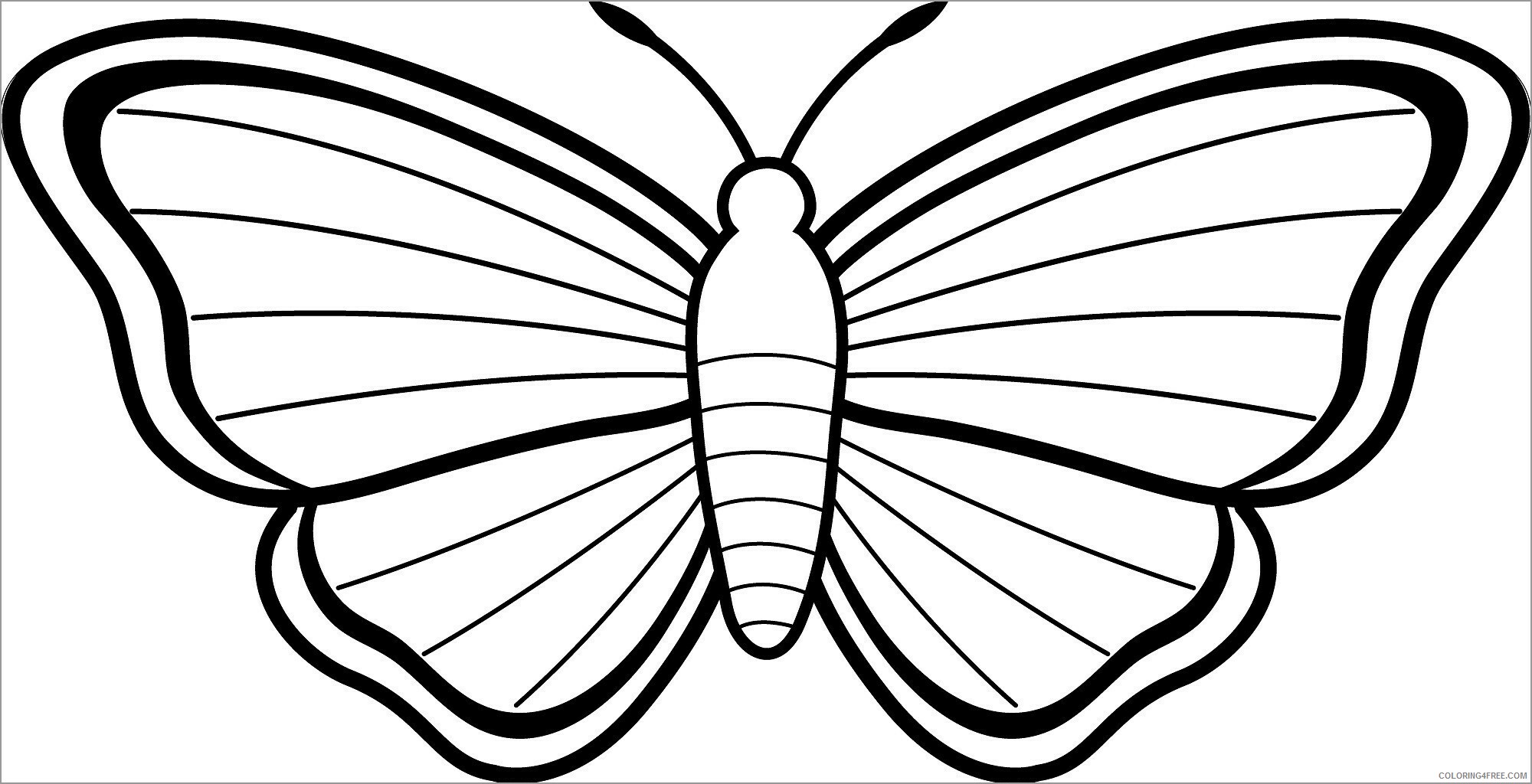 Butterfly Coloring Pages Animal Printable Sheets printable butterfly 2021 0713 Coloring4free