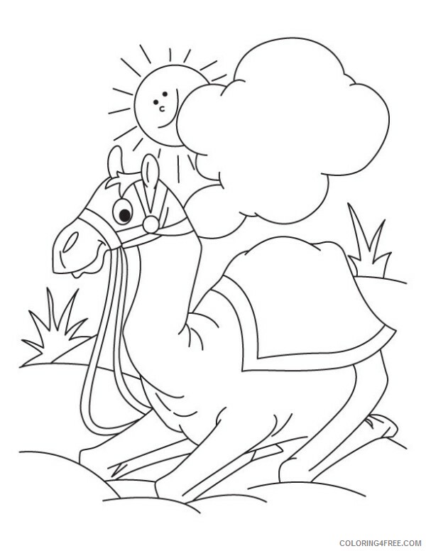 Camel Coloring Pages Animal Printable Sheets Camel 2021 0754 Coloring4free