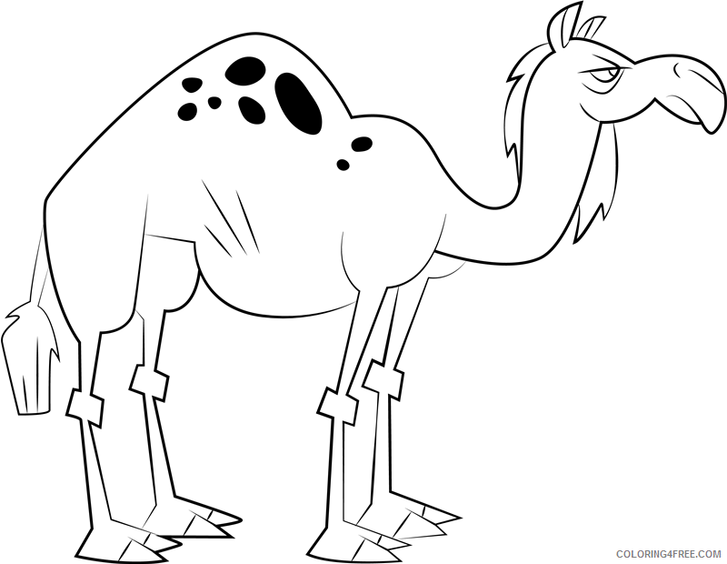 Camel Coloring Pages Animal Printable Sheets camel total drama island 2021 0721 Coloring4free
