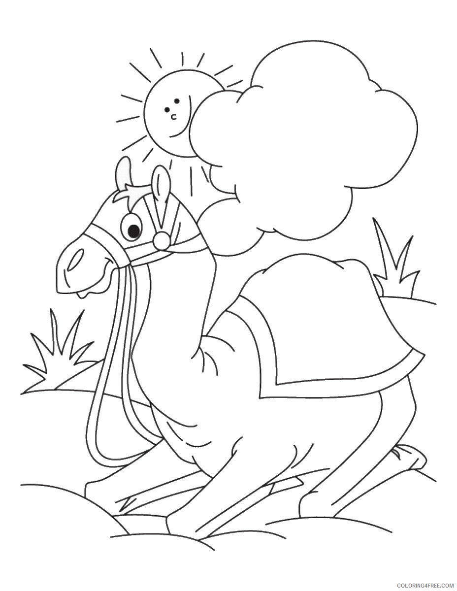 Camel Coloring Pages Animal Printable Sheets camel_cl_09 2021 0730 Coloring4free