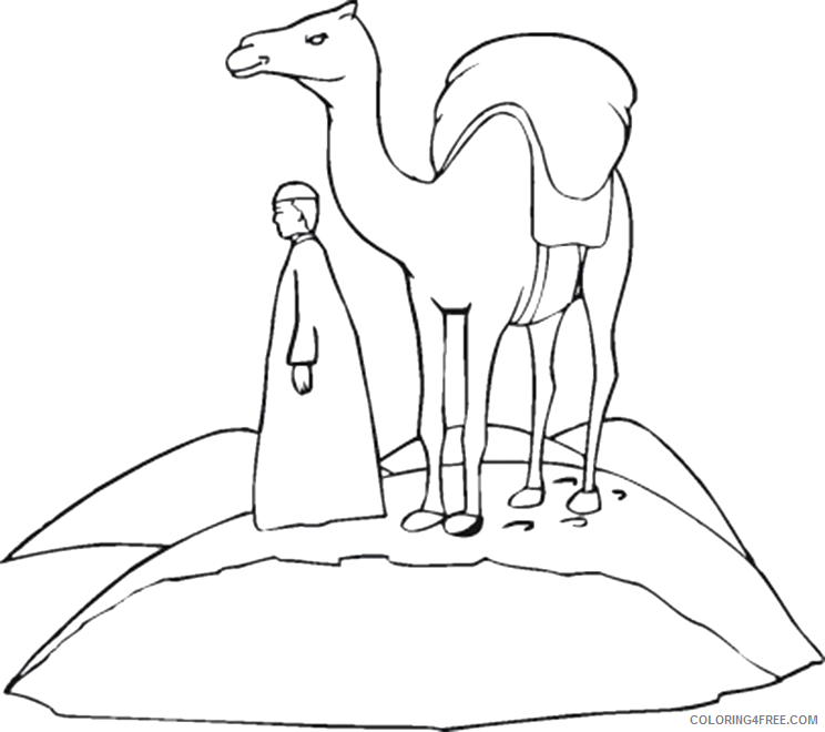 Camel Coloring Sheets Animal Coloring Pages Printable 2021 0646 Coloring4free