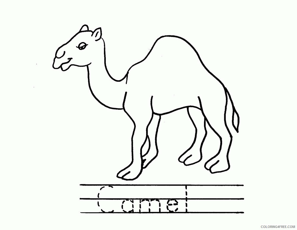 Camel Coloring Sheets Animal Coloring Pages Printable 2021 0682 Coloring4free