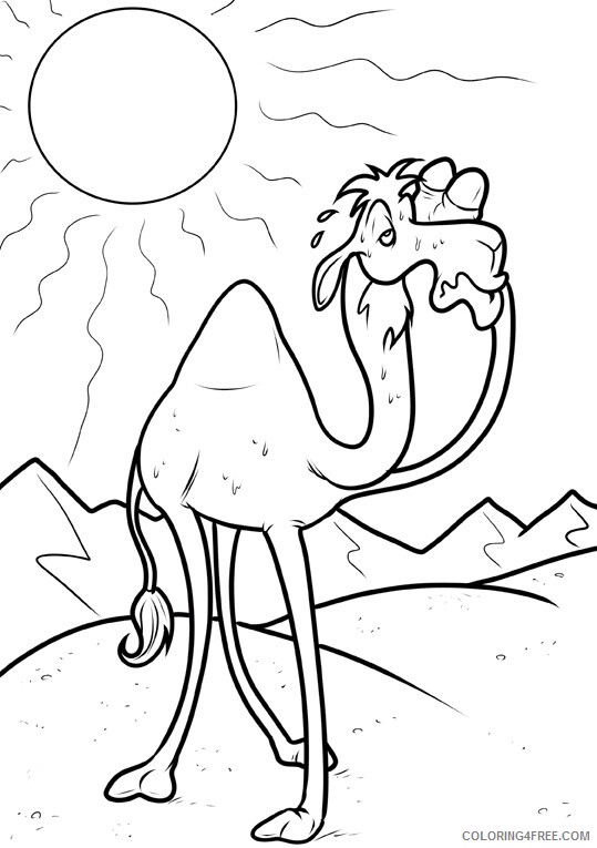 Camel Coloring Sheets Animal Coloring Pages Printable 2021 0688 Coloring4free