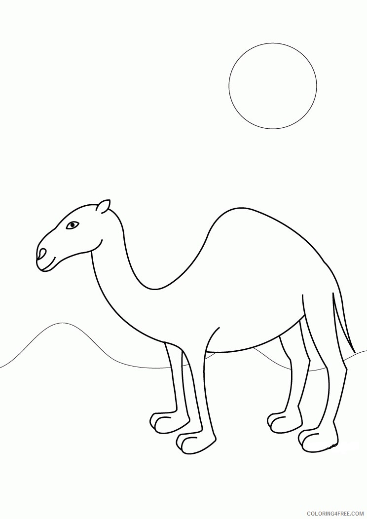 Camel Coloring Sheets Animal Coloring Pages Printable 2021 0692 Coloring4free