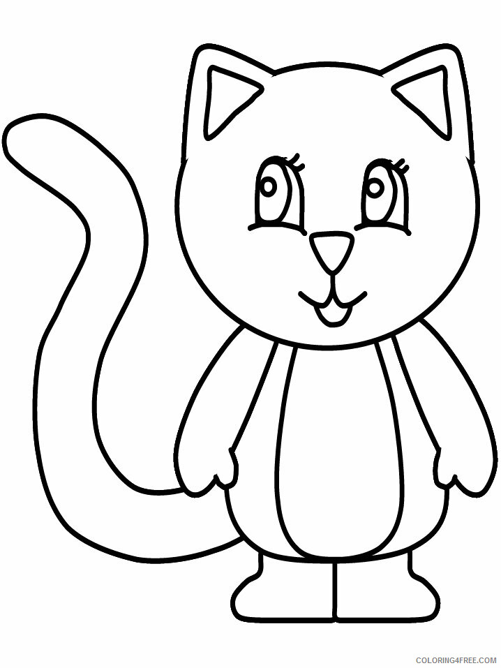 Cat Coloring Pages Animal Printable Sheets 2 2021 0780 Coloring4free
