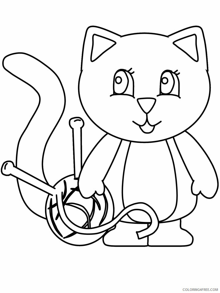 Cat Coloring Pages Animal Printable Sheets 3 2021 0781 Coloring4free
