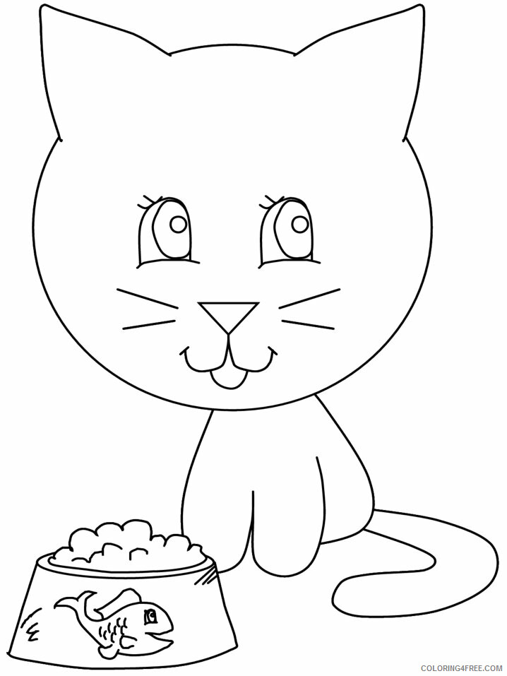 Cat Coloring Pages Animal Printable Sheets 4 2021 0782 Coloring4free