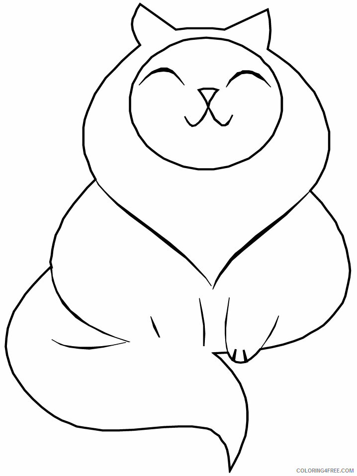Cat Coloring Pages Animal Printable Sheets 6 2021 0784 Coloring4free