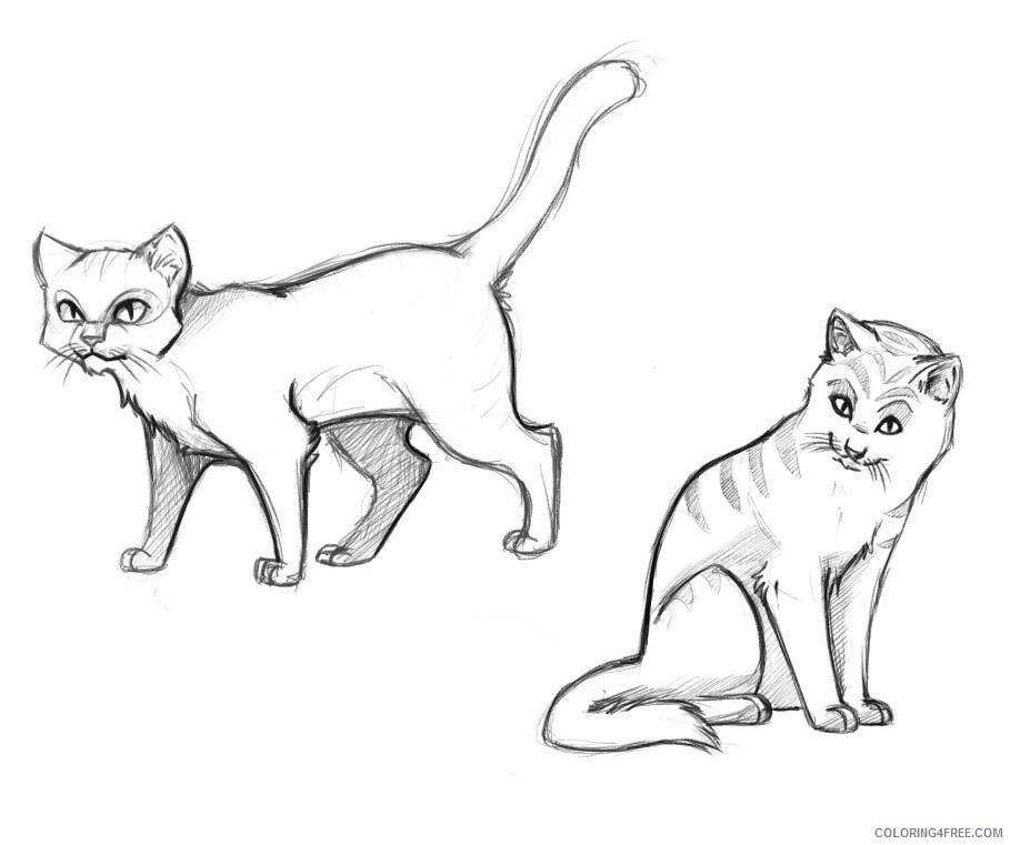 Cat Coloring Pages Animal Printable Sheets Color Cats 2021 0864 Coloring4free