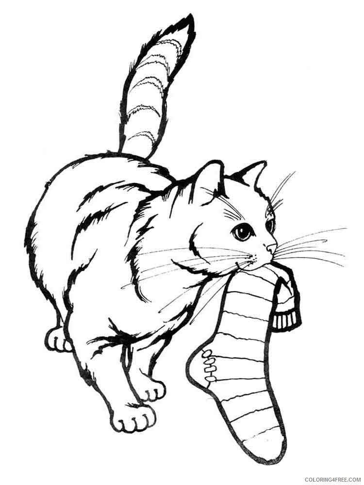 Cat Coloring Pages Animal Printable Sheets animals cats 10 2021 0842 Coloring4free