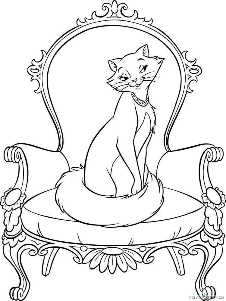 Cat Coloring Pages Animal Printable Sheets animals cats 2 2021 0847 Coloring4free