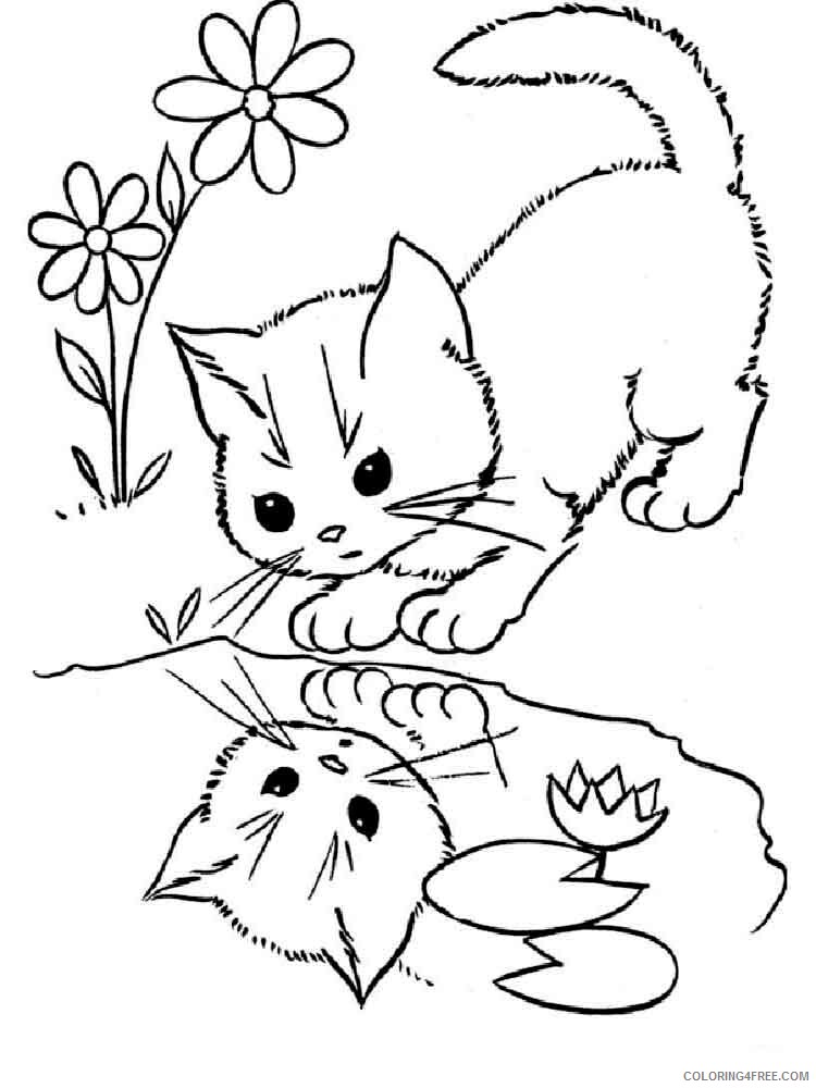 Cat Coloring Pages Animal Printable Sheets animals cats 31 2021 0853 Coloring4free
