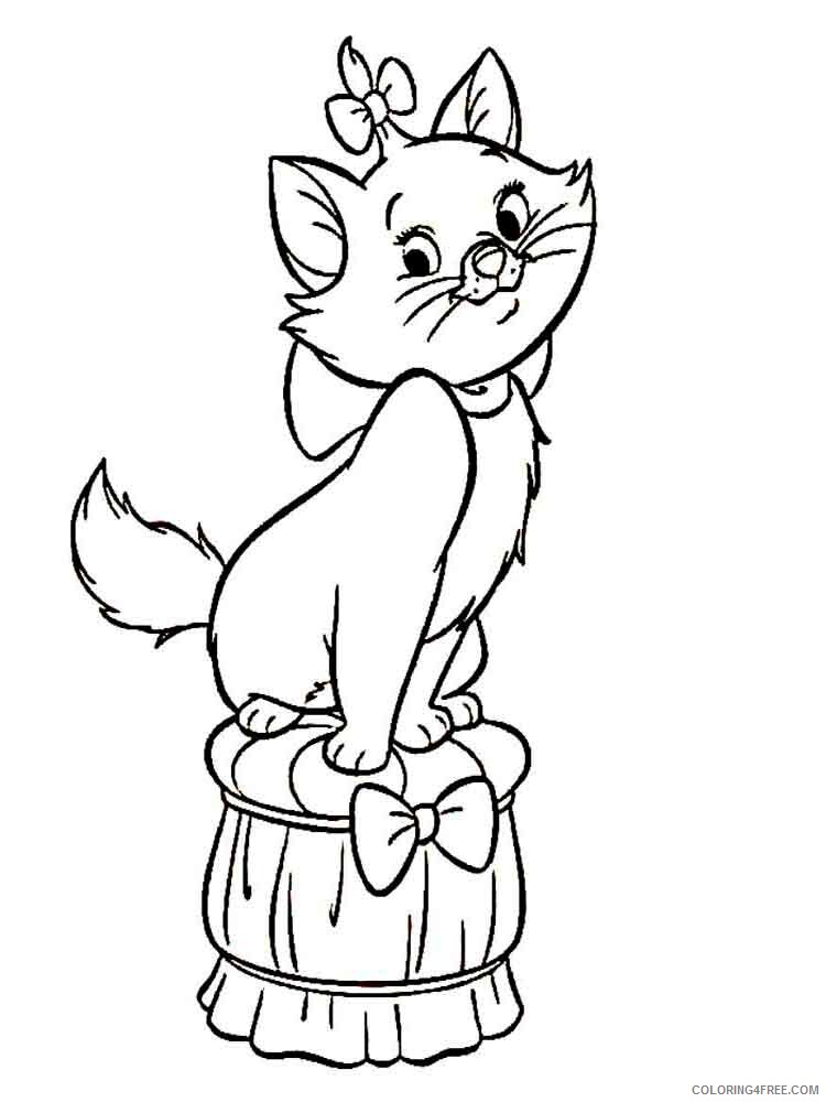 Cat Coloring Pages Animal Printable Sheets animals cats 32 2021 0854 Coloring4free