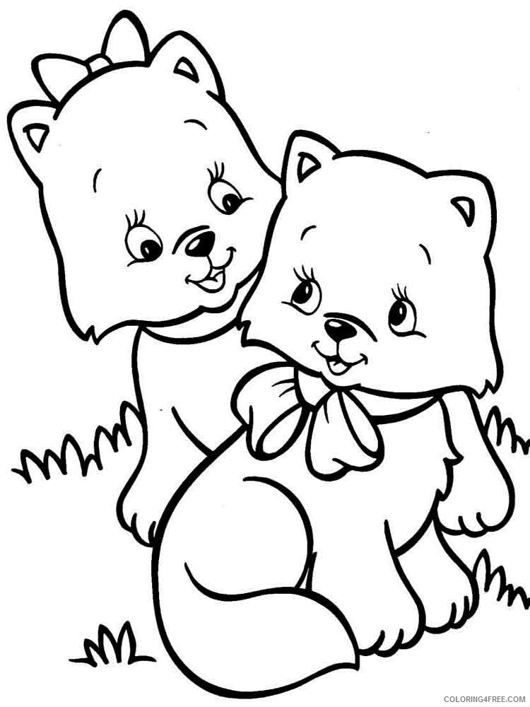 Cat Coloring Pages Animal Printable Sheets animals cats 8 2021 0859 Coloring4free