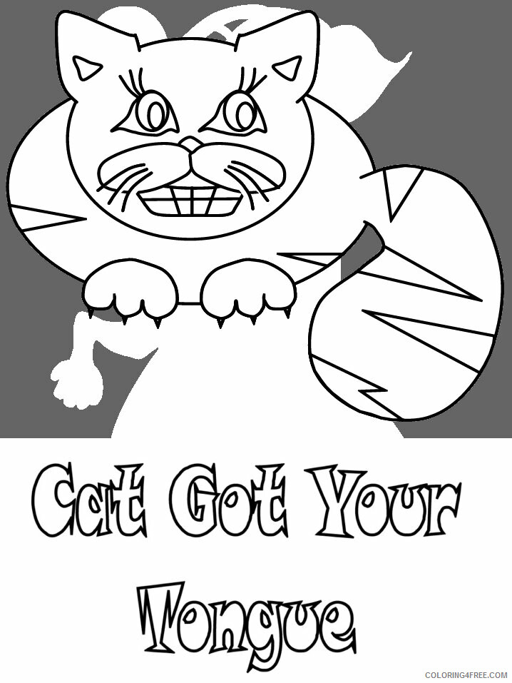 Cat Coloring Pages Animal Printable Sheets cat39 2021 0795 Coloring4free