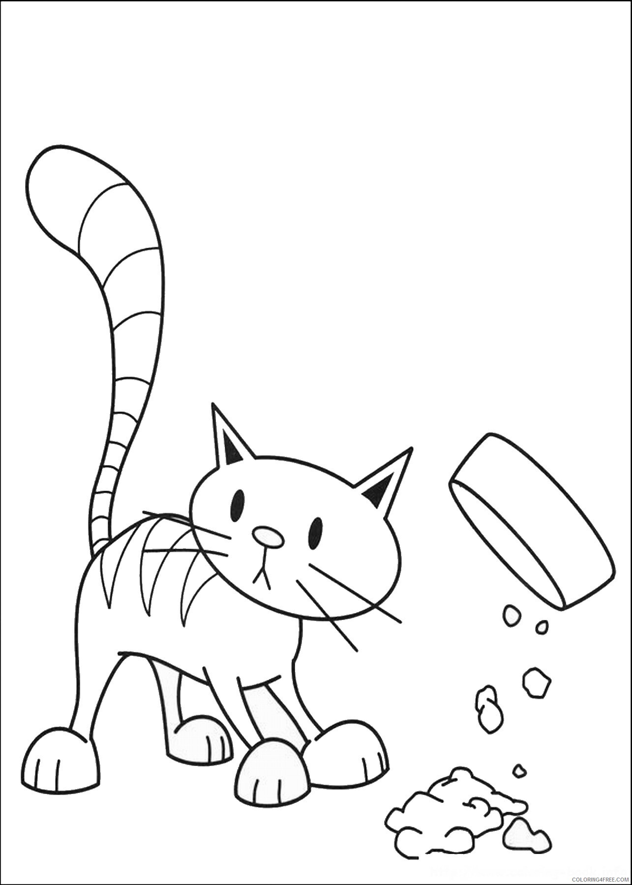 Cat Coloring Pages Animal Printable Sheets cats_10 2021 0823 Coloring4free