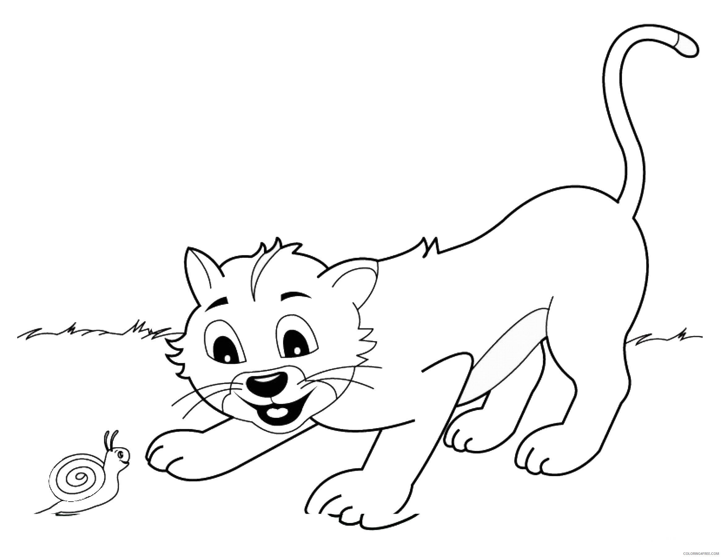 Cat Coloring Pages Animal Printable Sheets cats_30 2021 0824 Coloring4free
