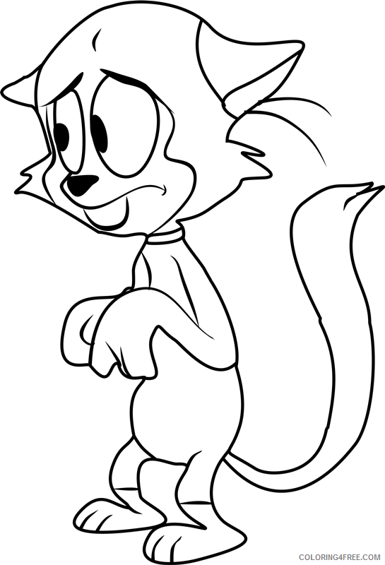 Cat Coloring Pages Animal Printable Sheets chester the cat 2021 0836 Coloring4free