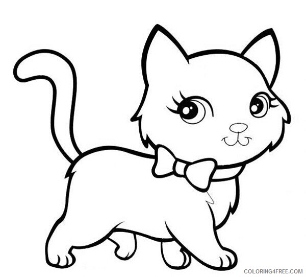 Cat Coloring Pages Animal Printable Sheets cute cat 2021 0870 Coloring4free
