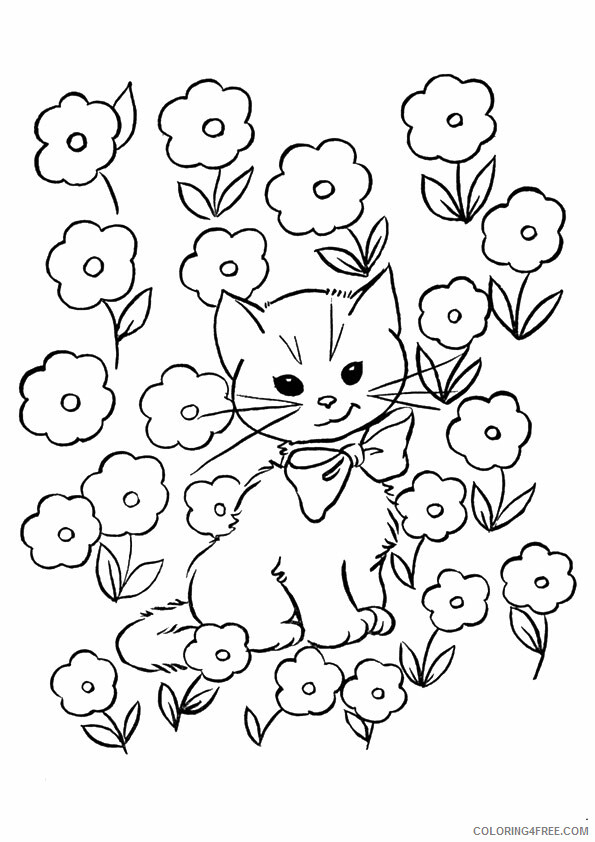 Cat Coloring Sheets Animal Coloring Pages Printable 2021 0713 Coloring4free