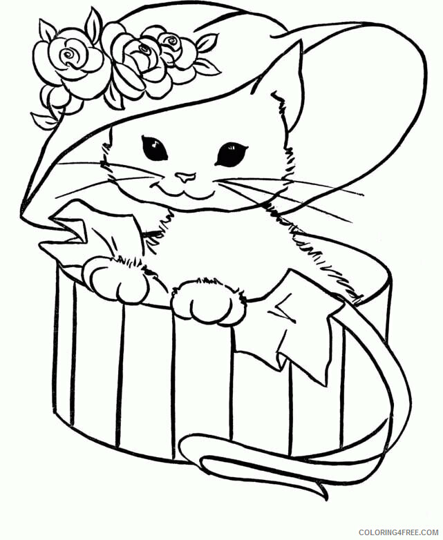 Cat Coloring Sheets Animal Coloring Pages Printable 2021 0715 Coloring4free