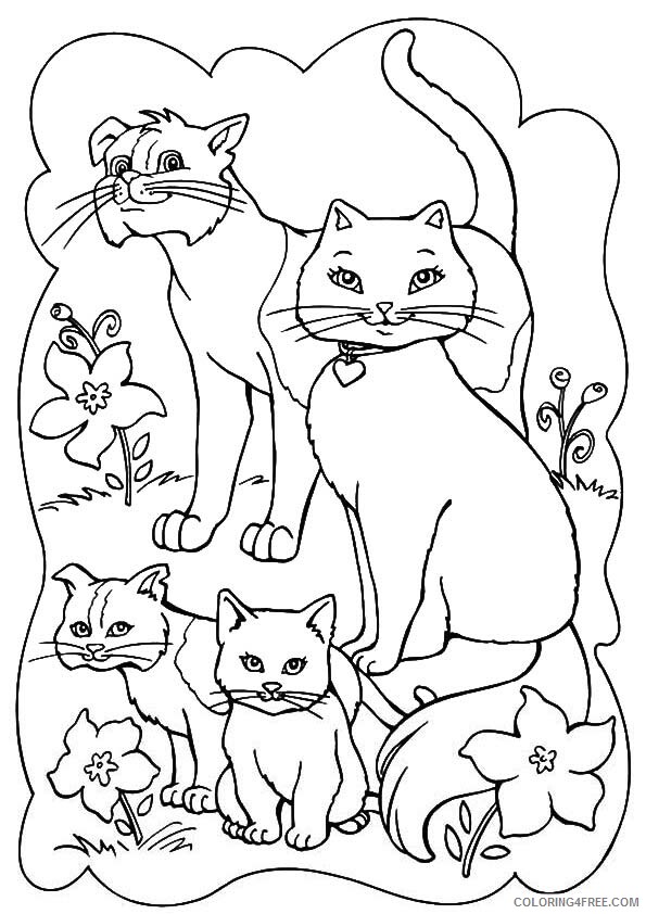 Cat Coloring Sheets Animal Coloring Pages Printable 2021 0719 Coloring4free