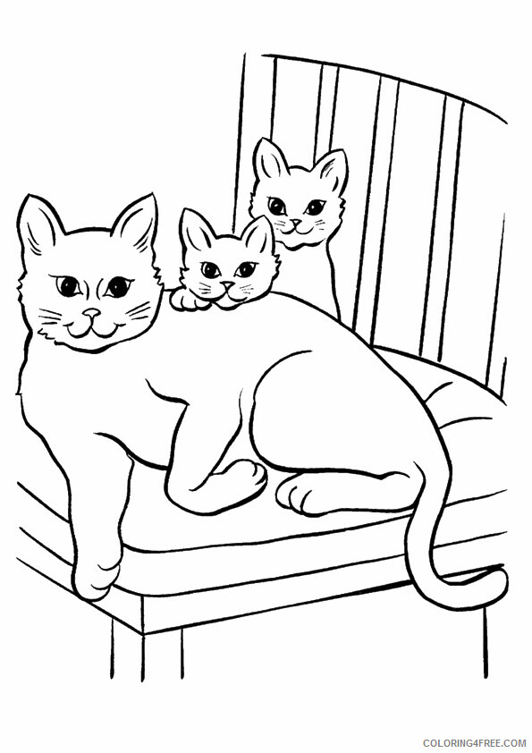 Cat Coloring Sheets Animal Coloring Pages Printable 2021 0726 Coloring4free