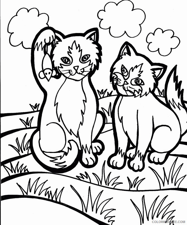 Cat Coloring Sheets Animal Coloring Pages Printable 2021 0727 Coloring4free