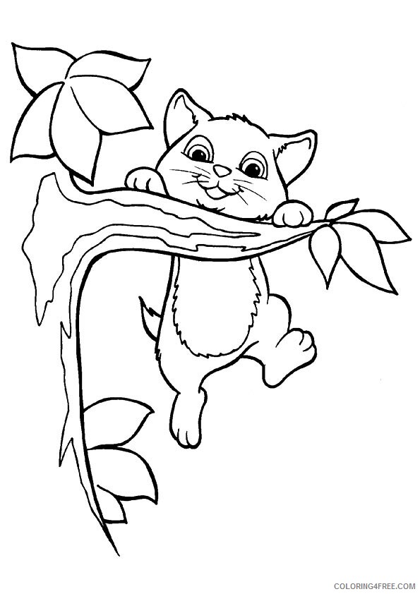 Cat Coloring Sheets Animal Coloring Pages Printable 2021 0734 Coloring4free
