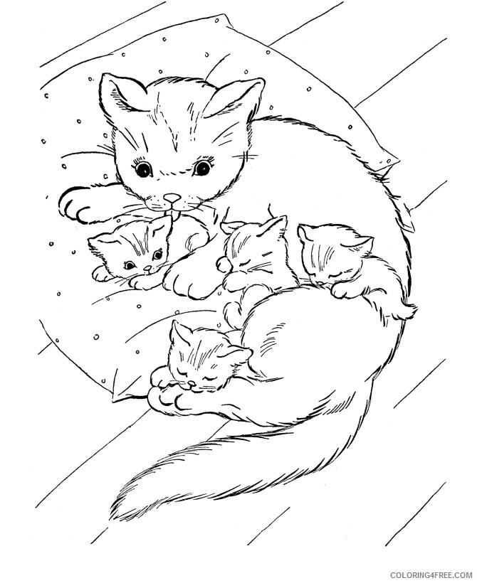 Cat Coloring Sheets Animal Coloring Pages Printable 2021 0758 Coloring4free