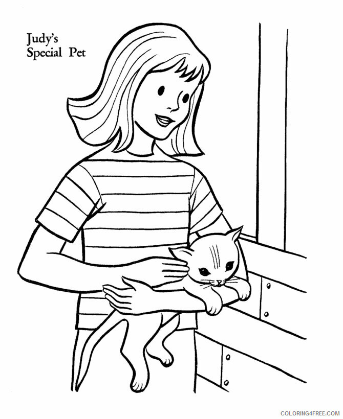 Cat Coloring Sheets Animal Coloring Pages Printable 2021 0766 Coloring4free