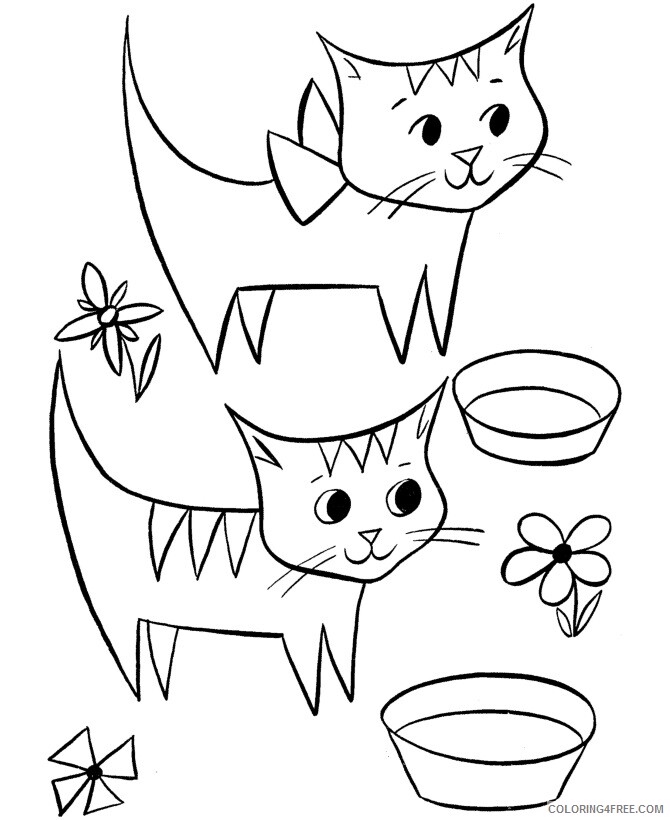 Cat Coloring Sheets Animal Coloring Pages Printable 2021 0773 Coloring4free
